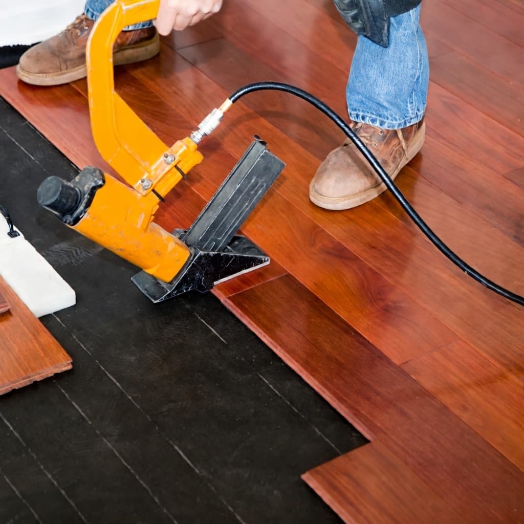 Subfloor inspection and preparation before a flooring installation in New Jersey